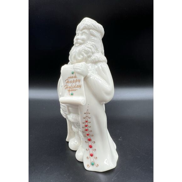 Lenox China Jewels Collection Santa Figurine 7” Ivory 1994 Made in USA - Picture 5 of 7